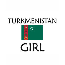 TURKMENISTAN GIRL t-shirts