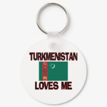 Turkmenistan Loves Me keychains
