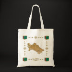 Turkmenistan Map Flag Border Bag
