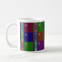 Turkmenistan Multihue Flags Mug