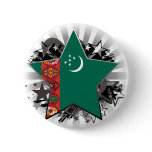Turkmenistan Star Buttons