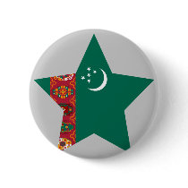 Turkmenistan Star Button