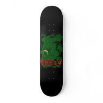 Turkmenistan textured splatter copy skate board