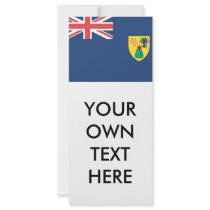 Turks and Caicos Flag Full Color Rack Card