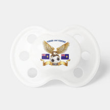Turks and Caicos Football Designs Baby Pacifiers