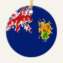 Turks and Caicos Islands Gnarly Flag ornaments