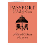 Turks & Caicos Passport Wedding Invitation cards