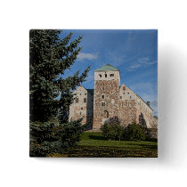 Turku, Finland, ancient Turun Linna Castle, a Pins
