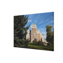 Turku, Finland, ancient Turun Linna Castle, a Gallery Wrap Canvas