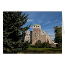 Turku, Finland, ancient Turun Linna Castle, a Card