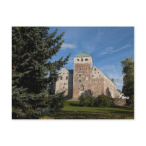 Turku, Finland, ancient Turun Linna Castle, a Post Card
