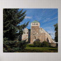 Turku, Finland, ancient Turun Linna Castle, a Print