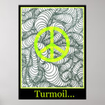 Turmoil Twists and Turns Peace Canvas Print