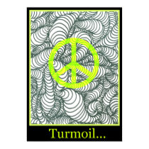 Turmoil Twists and Turns Peace Design posters