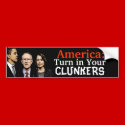 Turn In Your Clunkers bumper stickers