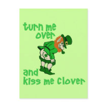 Turn Me Over and Kiss Me Clover Post Cards