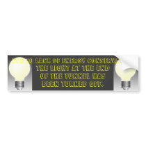 Turn OFF Lights bumper stickers by TimeTrax Turn OFF Lights bumper stickers