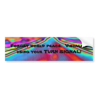 turn signal bumper stickers by imagia77