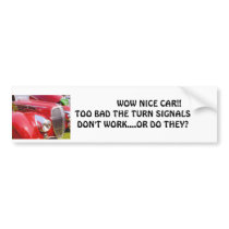 turn signals bumper stickers