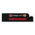 turn signals bumper stickers