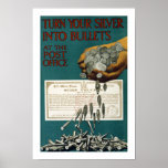 Turn Your Silver Into Bullets (border) Print