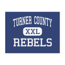 Turner County - Rebels - High - Ashburn Georgia postcards