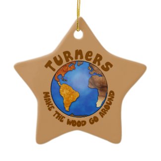 Turners World Ornament–Great Gift for Woodturners