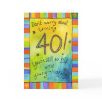 Turning 40 cards
