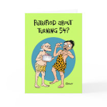 Turning 54 Birthday Greeting Cards