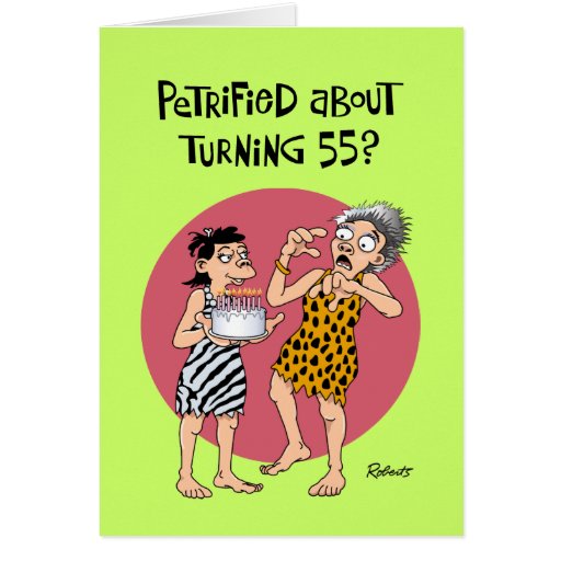 Turning 55 Birthday Greeting Card Zazzle