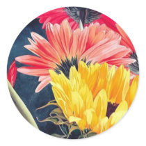 "Turning Away" Flower Art Sticker by PaulJacksonart "Turning Away" Flower Art Sticker