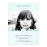 Turning Birthday Party Invitation - Blue invitations