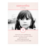 Turning Birthday Party Invitation - Pink invitations