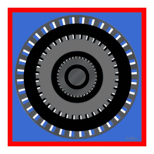 Turning Gear Optical Illusion Posters Zazzle