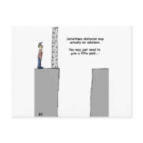 Turning Obstacles into Solutions postcards