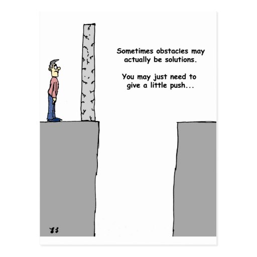Turning Obstacles into Solutions Postcards