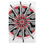 Turning Skate Trucks -Red Stationery Design
