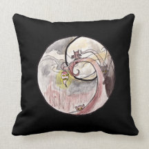 Turnip Lantern and Cat Demons Pillows