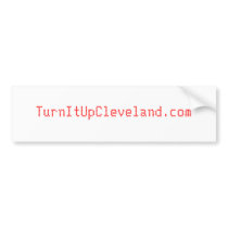 TurnItUpCleveland.com bumper stickers