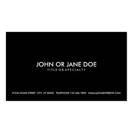 turntable business card template (back side)