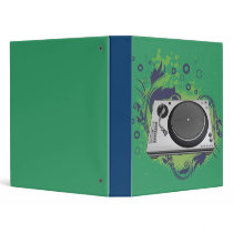 turntable deejay  vector binders