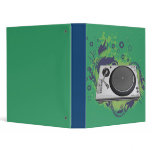 turntable deejay  vector vinyl binder