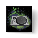 turntable deejay  vector buttons