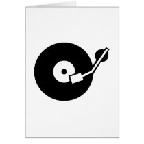 Turntable DJ Card