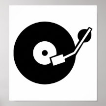 Turntable DJ Posters