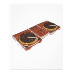 Turntable Double DJ Grunged Graphic Personalized Announcement
