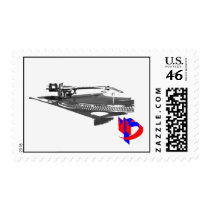turntable stamp MrBee design
