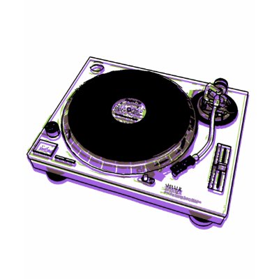 Turntable T-shirt by nassosvakalis