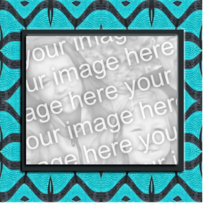 turqoise black photoframe acrylic cut outs by DonnasPhotoFrames