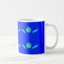 Turqoise Leaves Mug